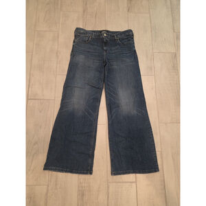 Express Women's Size 14R Super Wide Leg Low Rise Jeans